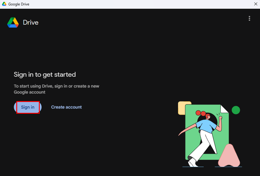 Cara login akun Google di Google Drive for Desktop